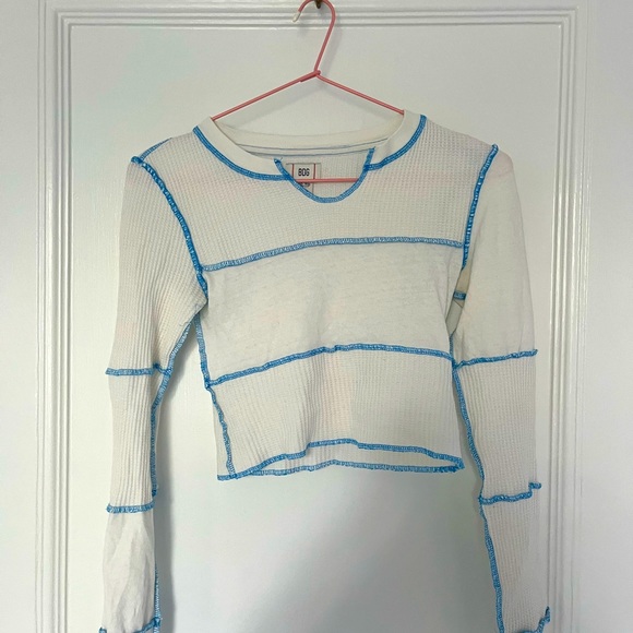 BDG Tops - BDG urban outfitters sabine spliced thermal top